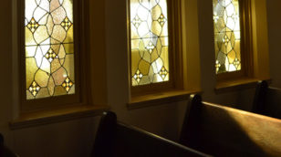 First Church stained-glass windows