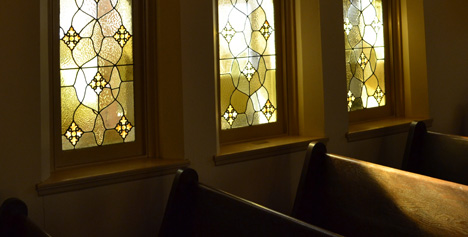 First Church stained-glass windows
